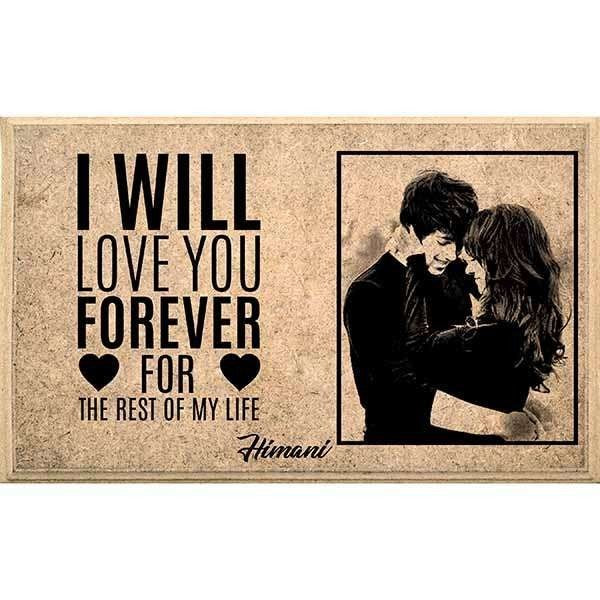 Love You Forever Personalized Wooden Plaque