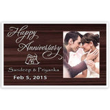 Happy Anniversary Personalised Plaque