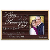 Silver Anniversary Personalised Plaque