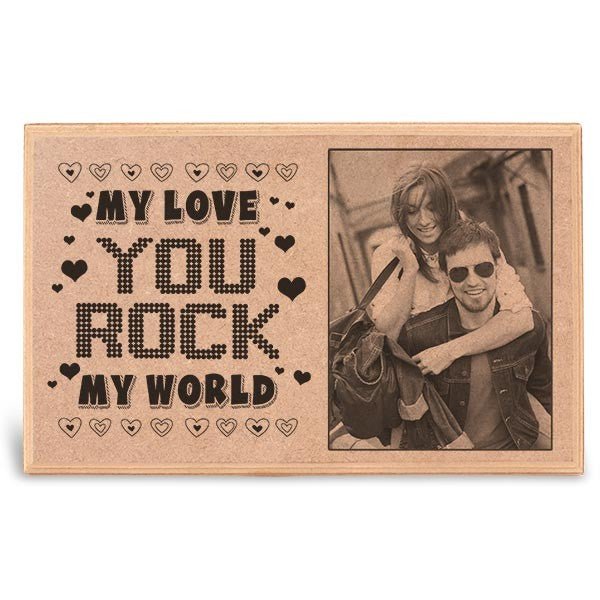 My World Personalized Wooden Plaque
