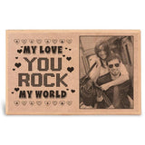 My World Personalized Wooden Plaque