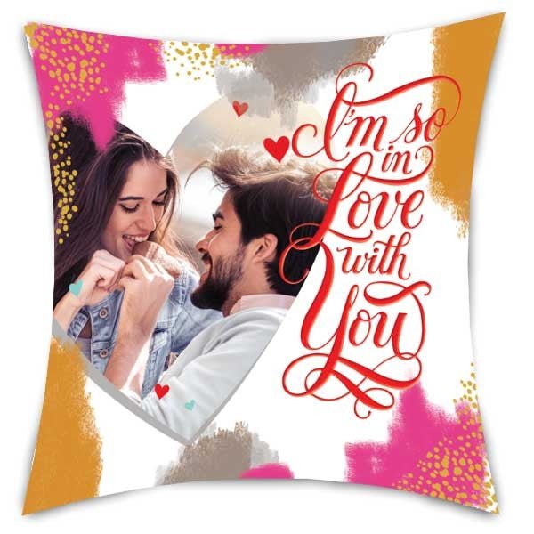In Love With You Personalised Cushion