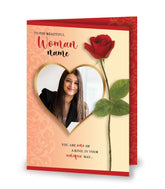 Personalised Beautiful Woman Greeting Card