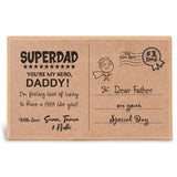 Wooden Plaque For Super Dad