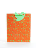Phone Icon Small Orange Paper Bag Pack of 4