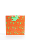Phone Icon Medium Orange Paper Bag Pack of 4