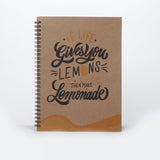 NOTE BOOK Life Lemons