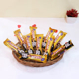 10 Five Star Chocolate Basket Arrangement