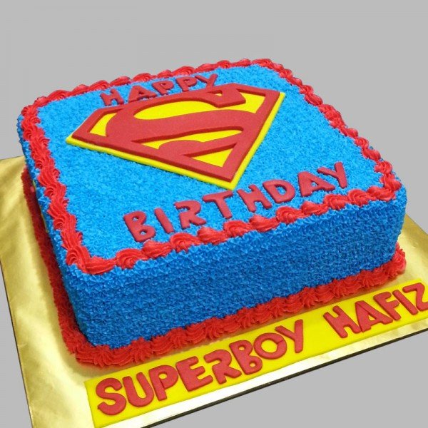 One Kg Superman Theme Designer Cream Cake
