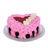 Pink Heart Rose Cake 500 Gm