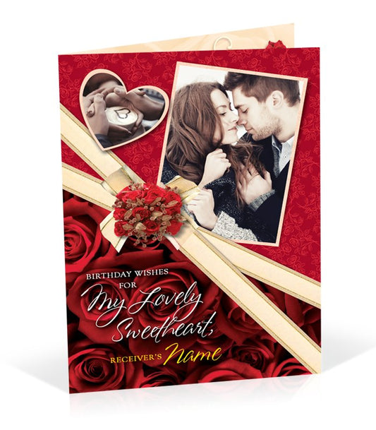 My Lovely Sweetheart Birthday Personalised Card