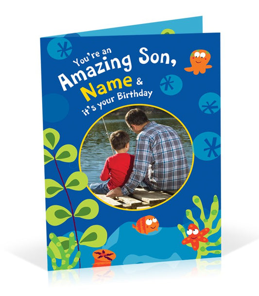 Amazing Son Birthday Personalised Card