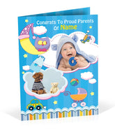 Congrats To Proud Parents Personalised Card