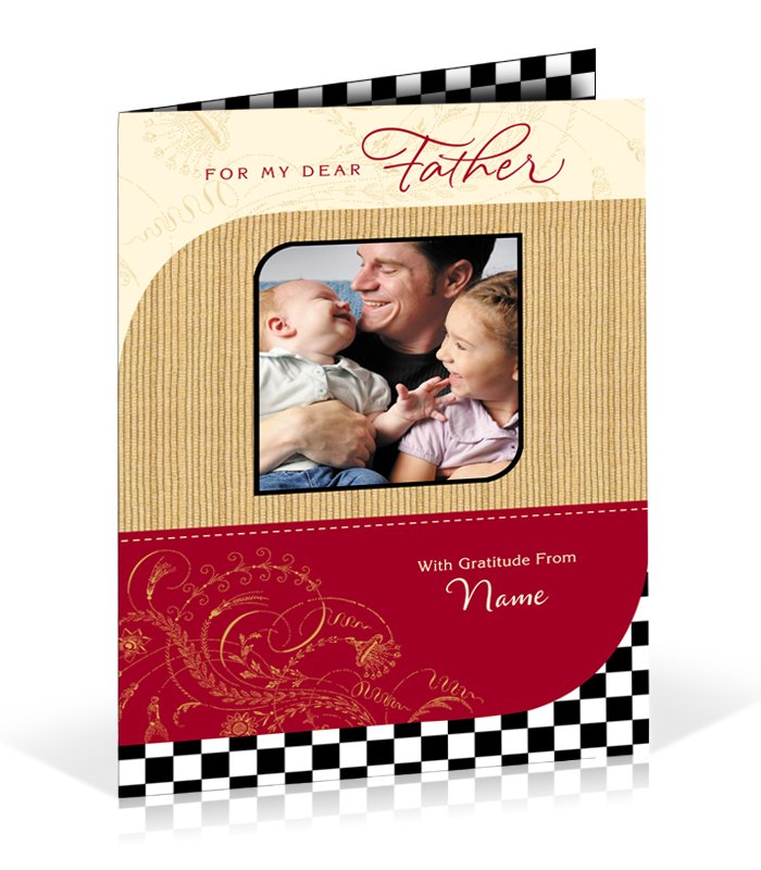 For My Dear Father Personalised Card