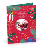 Merry Christmas With Best Wishes and Love Personalised Card