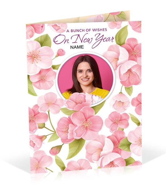 A Bunch of Wishes on New Year Personalised Card