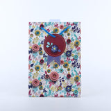 Multicolor Flowers Printed Paper Bag Pack of 4