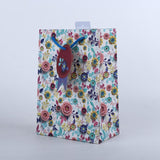 Multicolor Flowers Printed Paper Bag Pack of 4