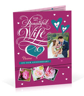 For My Beautiful Wife Anniversary Card