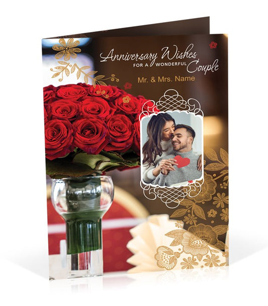 Anniversary Wishes For A Wonderful Couple Card
