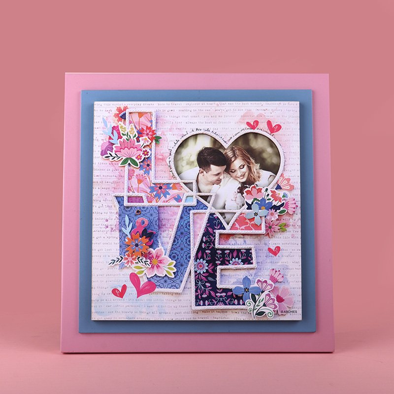 Beautiful Multicolor Love Photoframe