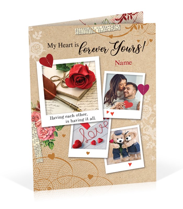My Heart Is Forever Yours Personalised Card