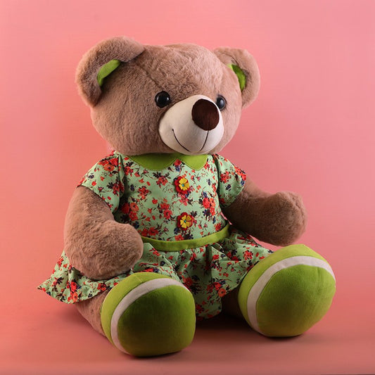 Green Dress Bear Soft Toy 50cm