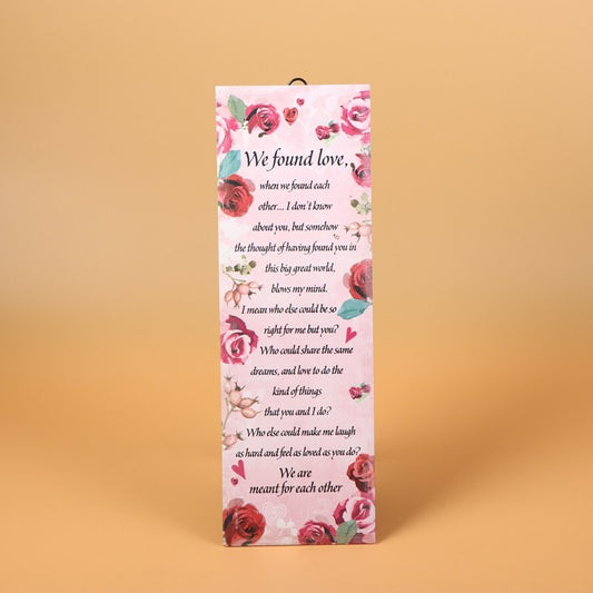 We Found Love When We Found Each Other Stone Quotation