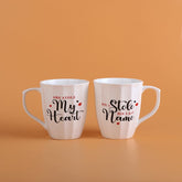 Stole My Heart And His Last Name Quote Mug Set