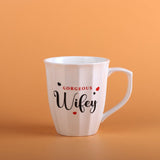 Handsome Hubby and Gorgeous Wifey Quote Mug Set