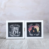 White Big Twin Photoframe