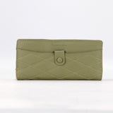 Attractive Dual Tone Green and Peach Color Wallet For Womens