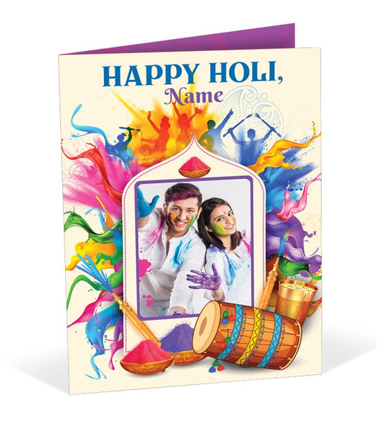 Happy Holi Multicolor Greeting Card