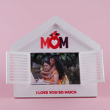 I Love You So Much Mom Wooden Photoframe