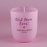 I Love You Mom Pink Scented Candle with Hanging