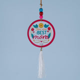 I Love You Mom Pink Scented Candle with Hanging