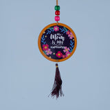 I Love You Mom Green Scented Candle with Hanging