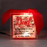 Dad To The World You Many Be Just One Person Lighting Red Quotation