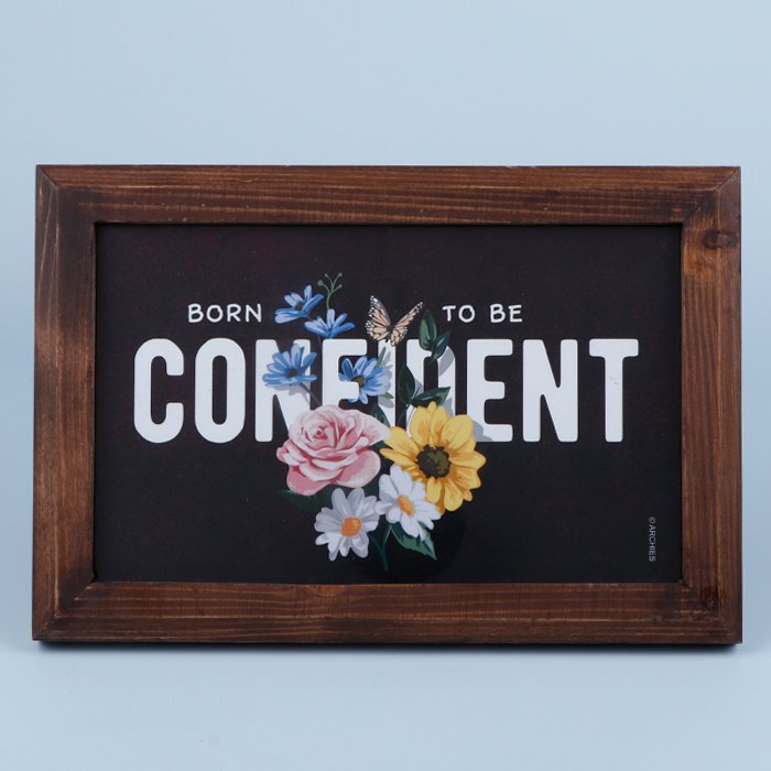 Keepsake Born To Be Confident Quotation