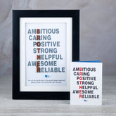 Ambtious Brother Quotation with Greeting Card