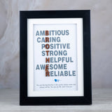 Ambtious Brother Quotation with Greeting Card