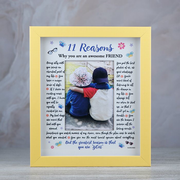 11 Reasons Why You Are An Awesome Friend Photoframe