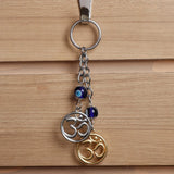 Evil Eye 13cm Gold and Silver Keychain