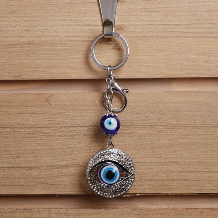 Evil Eye 14cm Hanging O Stone Keychain