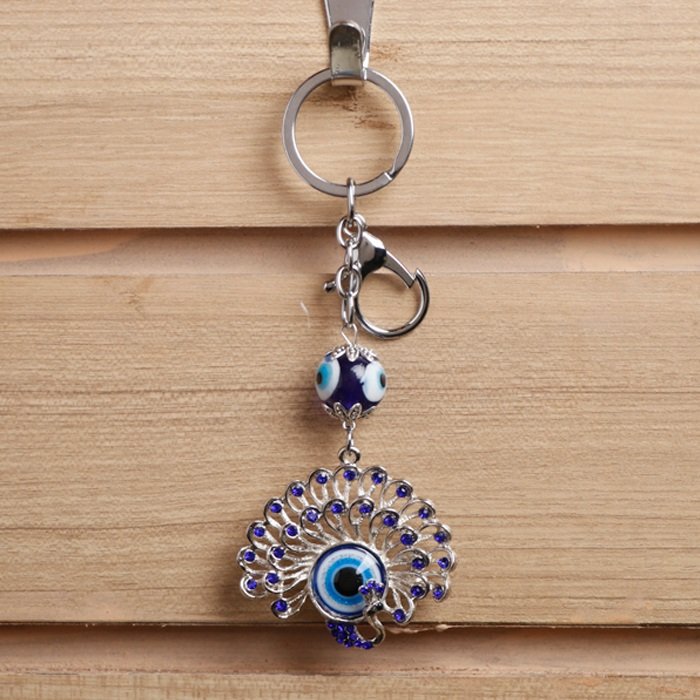 New Stone Evil Peacock 14cm Keychain