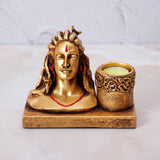 Candle Stand with Adi Yogi Shiv