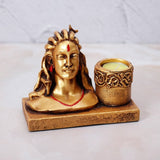Candle Stand with Adi Yogi Shiv