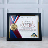 You Are Worlds Best Father Certificate And Medal