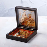 The Beautiful Design in Golden Color of Lord Shiva with Parvati