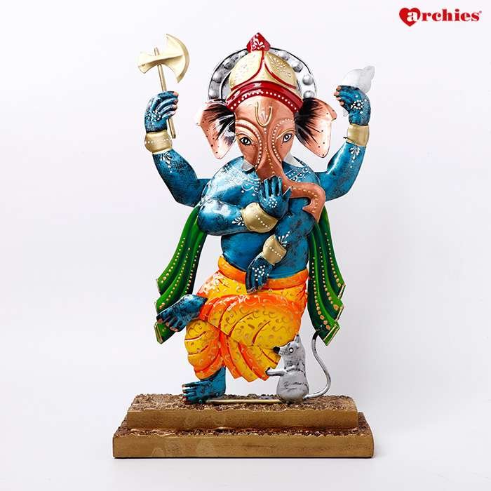 Divine Multicolor Ganesha Idol